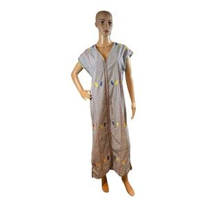 Paris Atelier& Other Stories Caftan Multicolor Maxi Dress Size 8